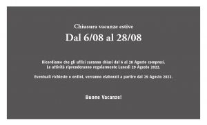 Chiusura estiva